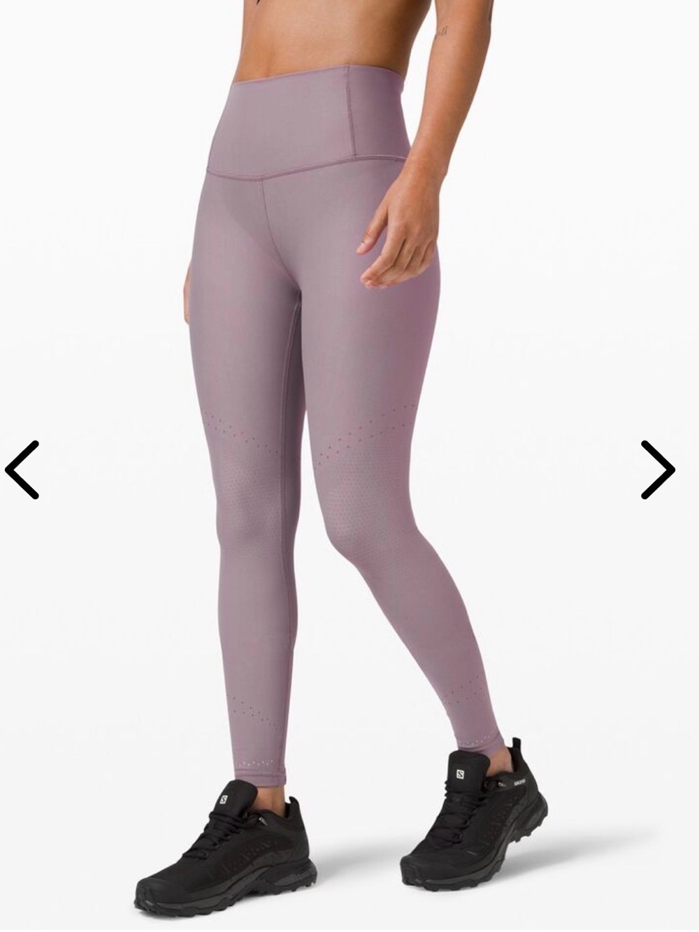 Lululemon Zoned In 27” Leggings Lunar Rock Size 6 💜🩶